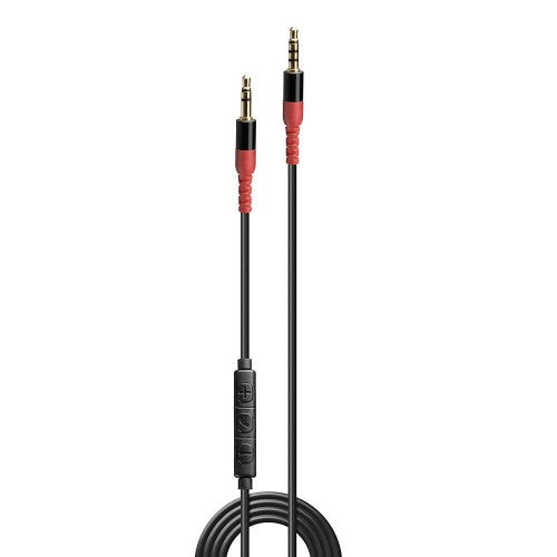 Lindy 1.5m 3.5mm Audio Cable with In-Line Microphone and Control