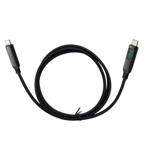 i-tec Thunderbolt 4/USB4 Class Pro Cable 240W with LCD (40 Gbps, 150 cm)