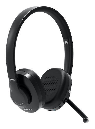 Port Designs 912002 headphones/headset Wireless Head-band Office/Call center Bluetooth Black