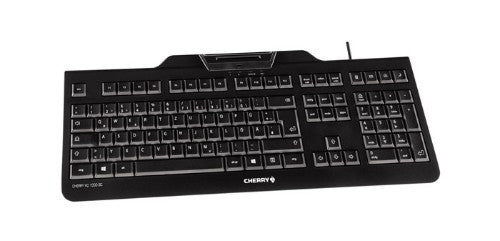 CHERRY KC 1000 SC keyboard USB QWERTZ Swiss Black
