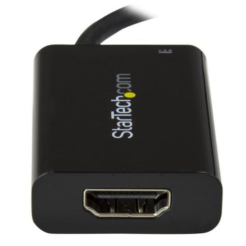 StarTech.com USB C to HDMI 2.0 Adapter with Power Delivery - 4K 60Hz USB Type-C to HDMI Display Video Converter - 60W PD Pass-Through Charging Port - Thunderbolt 3 Compatible - Black