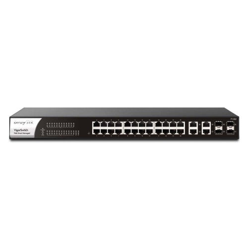 Draytek P1282 Managed Gigabit Ethernet (10/100/1000) Power over Ethernet (PoE) 1U Black
