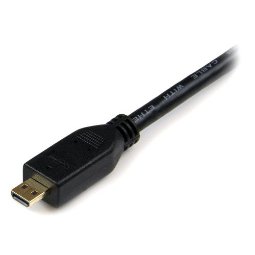 StarTech.com 3m Micro HDMI to HDMI Cable with Ethernet - 4K 30Hz Video - Durable High Speed Micro HDMI Type-D to HDMI 1.4 Adapter Cable/Converter Cord - UHD HDMI Monitors/TVs/Displays - M/M