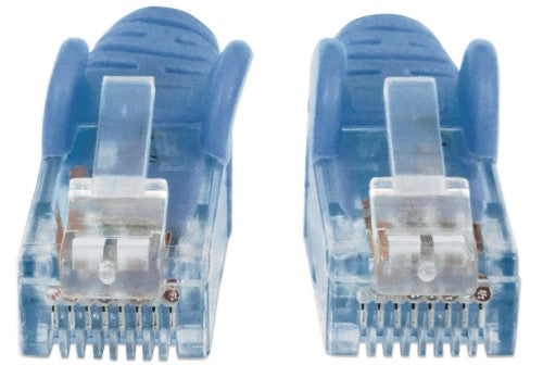 Intellinet Network Patch Cable, Cat6, 20m, Blue, CCA, U/UTP, PVC, RJ45, Gold Plated Contacts, Snagless, Booted, Lifetime Warranty