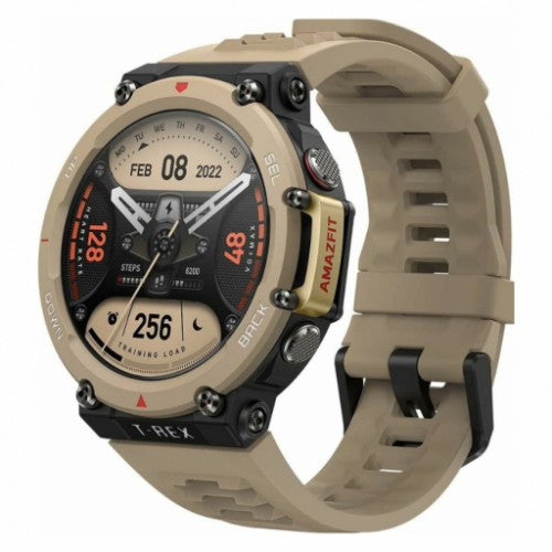 Amazfit T-Rex 2 3.53 cm (1.39") AMOLED 47 mm Beige, Black GPS (satellite)