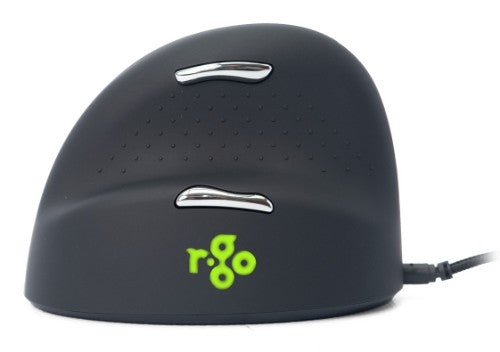 R-Go Tools Ergonomic mouse R-Go HE Break with break software, large (hand size ≥ 185 mm), left-handed, Wired, black