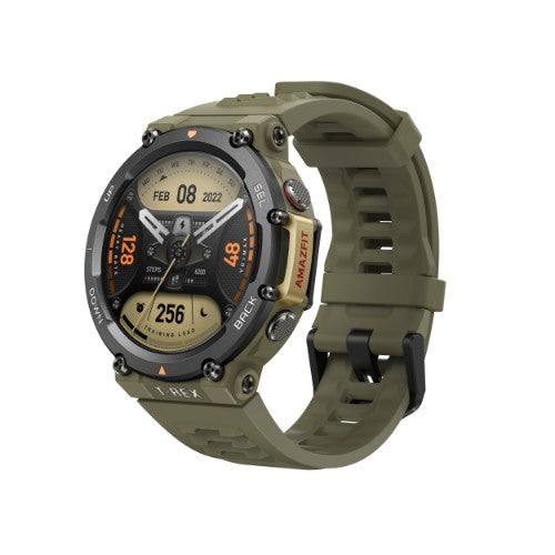 Amazfit T-Rex 2 3.53 cm (1.39") AMOLED 47 mm Digital 454 x 454 pixels Touchscreen Black, Green GPS (satellite)