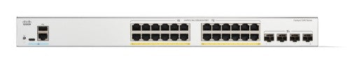 Cisco Catalyst 1200-24P-4X Smart Switch, 24 Port GE, PoE, 4x10GE SFP+, Limited Lifetime Protection (C1200-24P-4X)