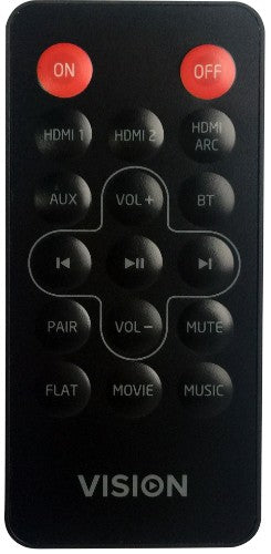 Vision SB-1900P soundbar speaker Black 100 W