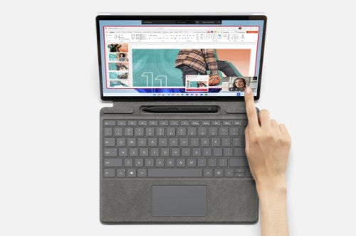Microsoft Surface Pro Signature Keyboard with Slim Pen 2 Platinum Microsoft Cover port AZERTY Belgian
