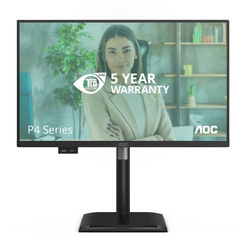 AOC 24P4CV computer monitor 60.5 cm (23.8") 1920 x 1080 pixels Full HD LED Black