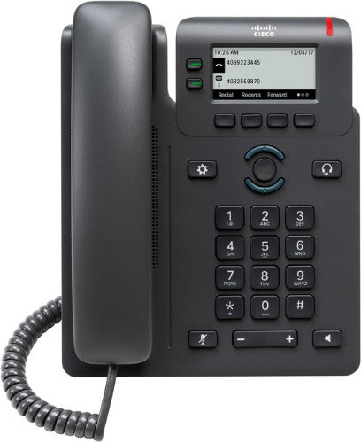 Cisco 6821 IP phone Black 2 lines