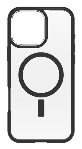 OtterBox React Series for MagSafe for Apple iPhone 16 Pro Max, Black Crystal