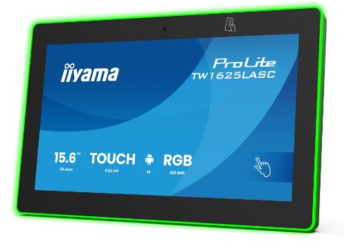 iiyama TW1625LASC-B3PNR meeting room display 39.6 cm (15.6") 1920 x 1080 pixels LED Wi-Fi 6 (802.11ax), Wi-Fi 5 (802.11ac), Wi-Fi 4 (802.11n), 802.11g, 802.11a, 802.11b Black Bluetooth