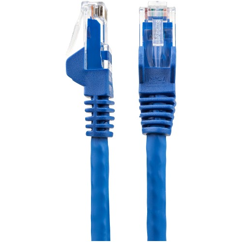 StarTech.com 5m CAT6 Ethernet Cable - LSZH (Low Smoke Zero Halogen) - 10 Gigabit 250Mhz 100W PoE RJ45 10GbE UTP Network Patch Cord Snagless with Strain Relief - Blue, CAT 6, ETL Verified, 24AWG