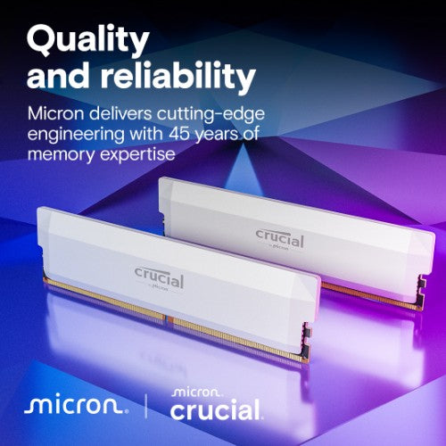 Crucial Pro CP16G64C38U5W memory module 16 GB 1 x 16 GB DDR5 6400 MT/s 288-pin DIMM