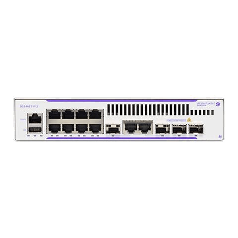 Alcatel-Lucent Enterprise OS6465T-P12 Unmanaged L2/L3 Gigabit Ethernet (10/100/1000) Power over Ethernet (PoE) 1U Grey