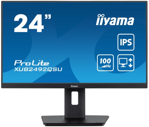 iiyama ProLite XUB2492QSU-B1 computer monitor 60.5 cm (23.8") 2560 x 1440 pixels Quad HD LED Black