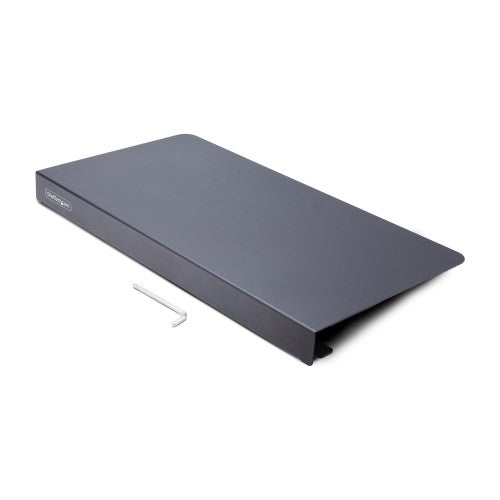 StarTech.com Clamp-On Steel Desk Corner Sleeve for L-Shaped/Corner Desk, For 0.5-1.5in (12.7-38.1mm) Desks, Increase Space for Keyboard/Mouse, Desk Extender/Tray For Wooden/Steel Desks, Ships Assembled