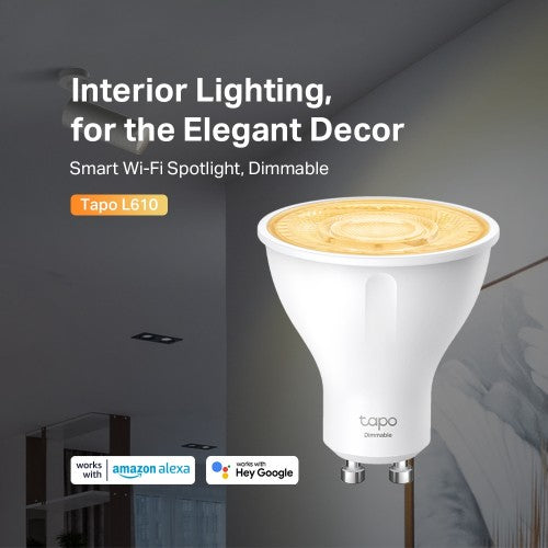 TP-Link Tapo Smart Wi-Fi Spotlight, Dimmable, 4-Pack