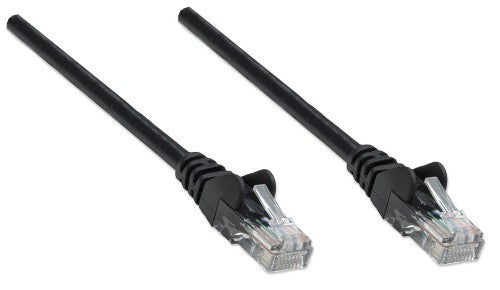 Intellinet Network Patch Cable, Cat6A, 0.25m, Black, Copper, S/FTP, LSOH / LSZH, PVC, RJ45, Gold Plated Contacts, Snagless, Booted, Lifetime Warranty