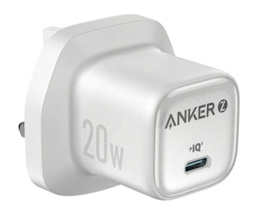 Anker USB-C Charger, 20W Fast Charging, White