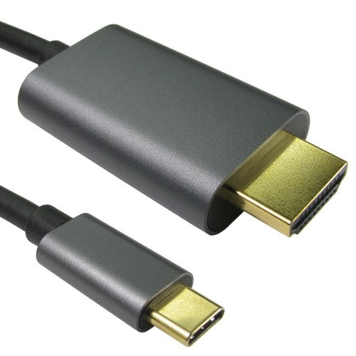 Cables Direct USB3C-8KHDMI-1MA HDMI cable 1 m HDMI Type A (Standard) USB Type-C Black, Grey