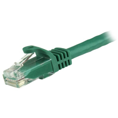 StarTech.com 7.5m CAT6 Ethernet Cable - Green CAT 6 Gigabit Ethernet Wire -250MHz 100W PoE RJ45 UTP Network/Patch Cord Snagless w/Strain Relief Individually Tested