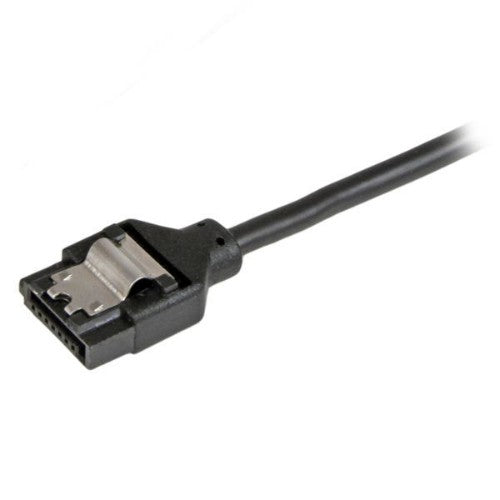 StarTech.com 6in Latching Round SATA to Right Angle SATA Serial ATA Cable