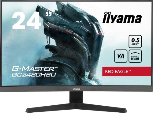 iiyama G-MASTER Immerse yourself in the game with the curved GC2480HSU Red Eagle with 180Hz refresh rate