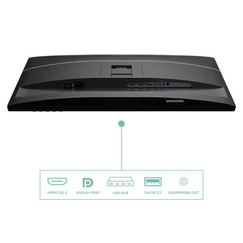 AOC Q27P4U computer monitor 68.6 cm (27") 2560 x 1440 pixels Wide Quad HD Black