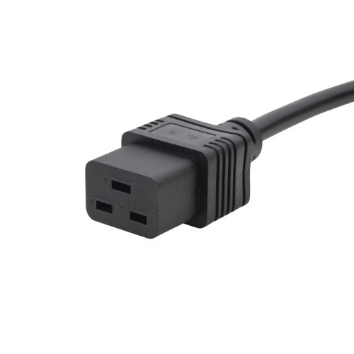 GroupGear 1.25m UK Mains Power Cable - UK Plug to C19 Socket