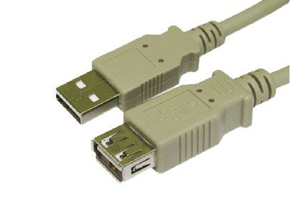 Cables Direct USB2-025 USB cable 5 m USB 2.0 USB A Beige