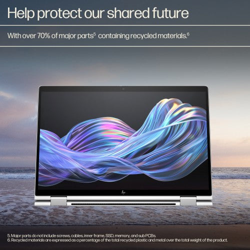 HP EliteBook X Flip G1i Next Gen AI PC Copilot+ PC Intel Core Ultra 5 226V Hybrid (2-in-1) 35.6 cm (14") Touchscreen WUXGA 16 GB LPDDR5x-SDRAM 512 GB SSD Wi-Fi 7 (802.11be) Windows 11 Pro Silver