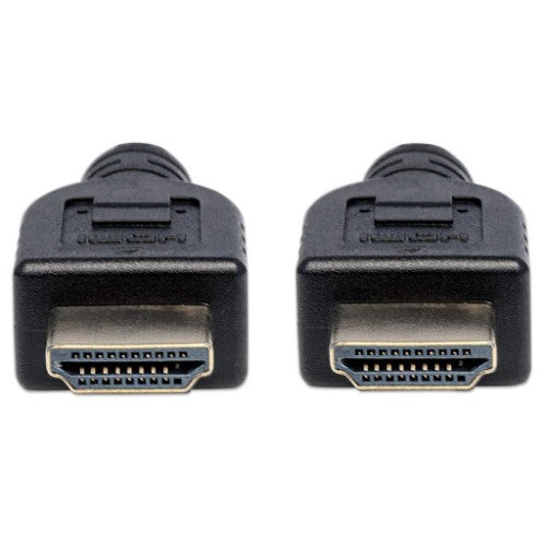 Manhattan HDMI 4K@60Hz Cable with Ethernet - CL3 rated, 1m, Suitable for In-Wall use, For ALL 4K & 1080p/HD uses - when upgrading now or have it ready for when you need it, Male to Male, Black, Ultra HD 4k x 2k, Lifetime Warranty, Premium High Speed