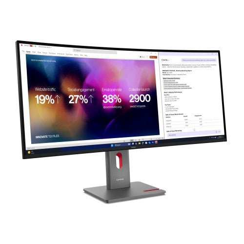 Lenovo ThinkVision P40WD-40 computer monitor 100.8 cm (39.7") 5120 x 2160 pixels LCD Black