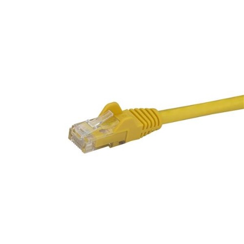 StarTech.com 3m CAT6 Ethernet Cable - Yellow CAT 6 Gigabit Ethernet Wire -250MHz 100W PoE RJ45 UTP Network/Patch Cord Snagless w/Strain Relief Individually Tested
