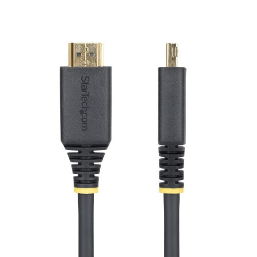 StarTech.com 8ft (2.4m) High Speed HDMI Cable with Gripping Connectors, 4K 60Hz/1440p 144Hz, HDR10/HDCP 2.2/ARC, 18Gbps, UHD HDMI 2.0 Cord for TV/Monitor/Display, TPE Jacket