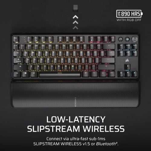 Corsair K70 CORE TKL keyboard Gaming USB + RF Wireless + Bluetooth QWERTY UK English Black