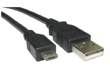 Cables Direct USB2-163 USB cable USB 2.0 3 m USB A Micro-USB B Black
