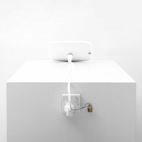 Bouncepad Original Lounge with Reinforced USB Cable | Covered Front Camera and Home Button | White | Samsung Galaxy Tab A9+ and A11+ 11-inch (2023 - 2025)