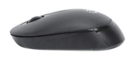 Manhattan Performance III Wireless Mouse, Black, 1000dpi, 2.4Ghz (up to 10m), USB, Optical, Ambidextrous, Three Button with Scroll Wheel, USB nano receiver, AA battery (not included), Low friction base, Three Year Warranty