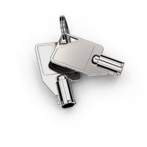 Compulocks Dual Head Coiled T-bar Security Keyed Cable Lock