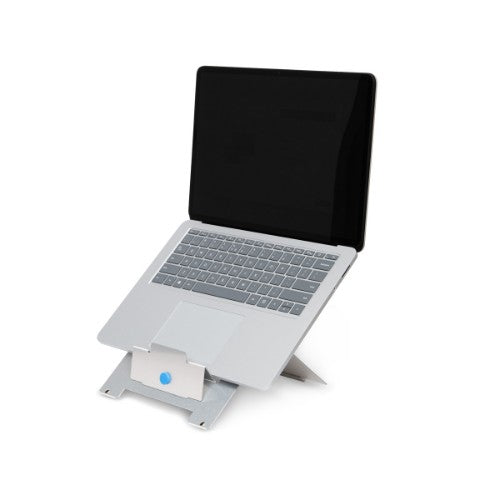 R-Go Tools Laptop stand R-Go Riser Flexible, adjustable folding laptop riser, ergonomic, Hylite aluminum, silver