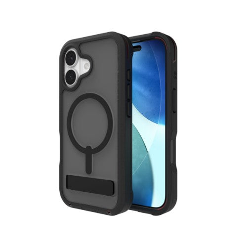 ZAGG Rainier Snap Kickstand Сase For Apple iPhone 17 Smoke Black