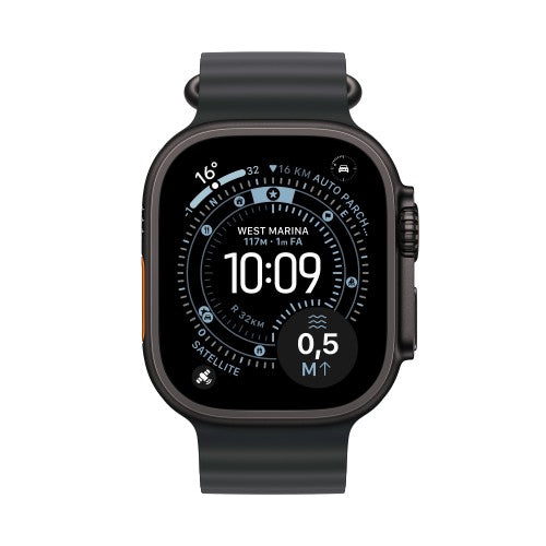 Apple Watch Ultra 3 GPS + Cellular 49mm Black Titanium Case with Black Ocean Band