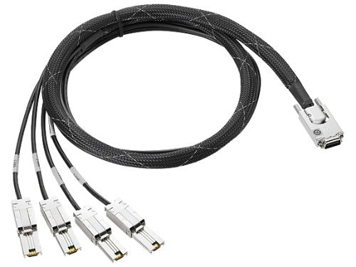 HPE Mini SAS High Density to Dual 2-lane Mini SAS High Density External Fanout 4 Meter Cable