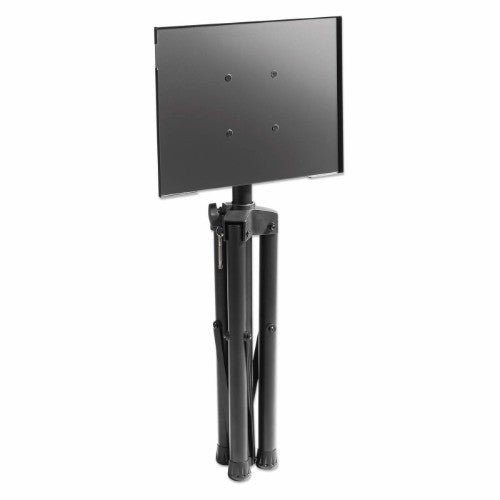 Manhattan Tripod Floor Mount for TV/Monitor/Projector/Laptop, For screens: 13" to 32", VESA compatability: 75x75 and 100x100mm - check the dimensions of the four mounting holes on back of screen to ensure it fits, Max 15kg, Height Adjustable, Black, Brack