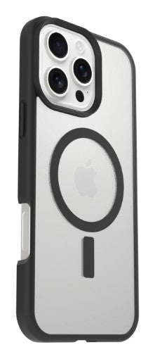OtterBox React Series for MagSafe for Apple iPhone 16 Pro Max, Black Crystal