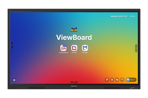 Viewsonic IFP 75IN 4K ANDROID 16 EDLA 64 interactive whiteboard 190.5 cm (75") 3840 x 2160 pixels Touchscreen